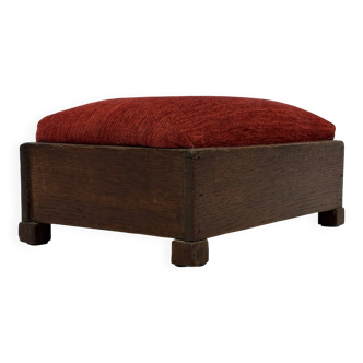 Art Deci footstool 30's design minimal stool low model