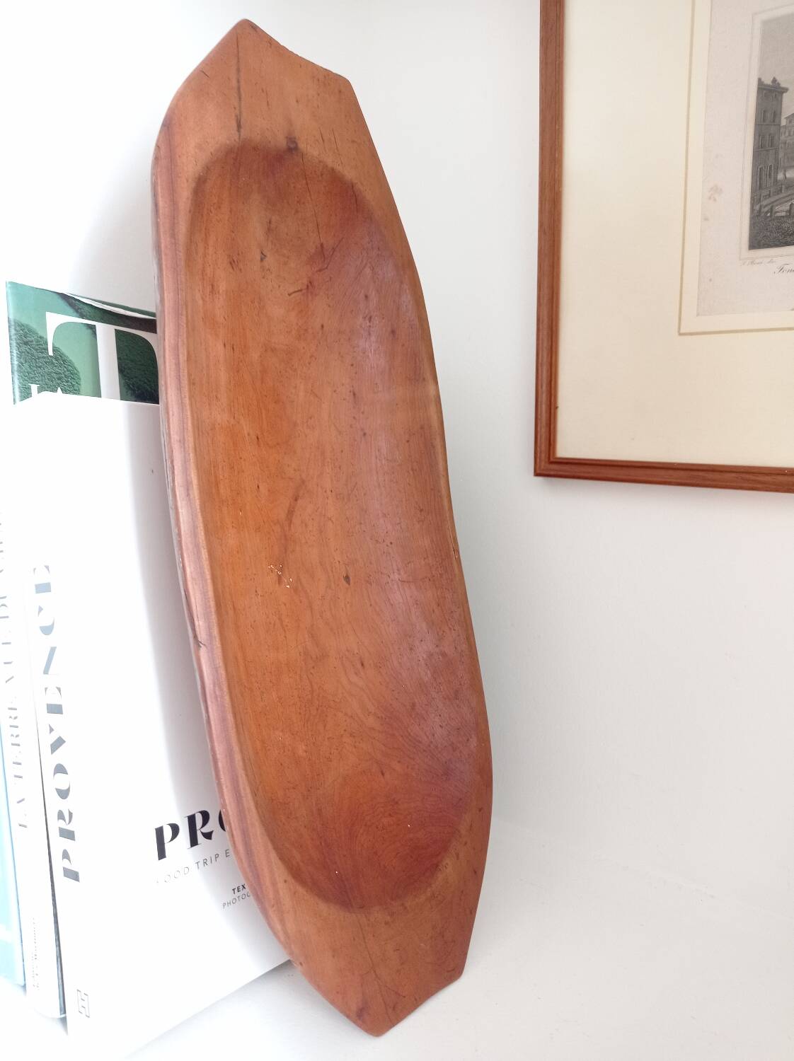 Oblong solid wood cup