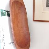 Oblong solid wood cup