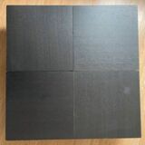 Black white invisible retractable Japanese table