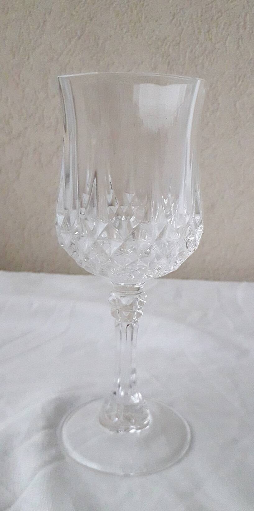 6 verres à pied cristal