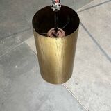 Brass tube pendant lamp in mid-century style, 1960s.