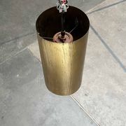 Brass tube pendant lamp in mid-century style, 1960s.