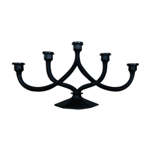 Chandelier brutaliste fer forgé