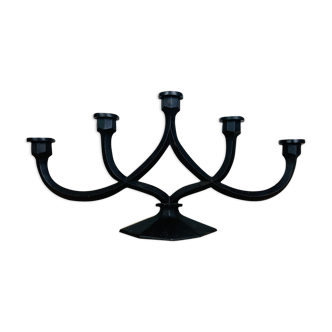 Brutalist wrought iron chandelier