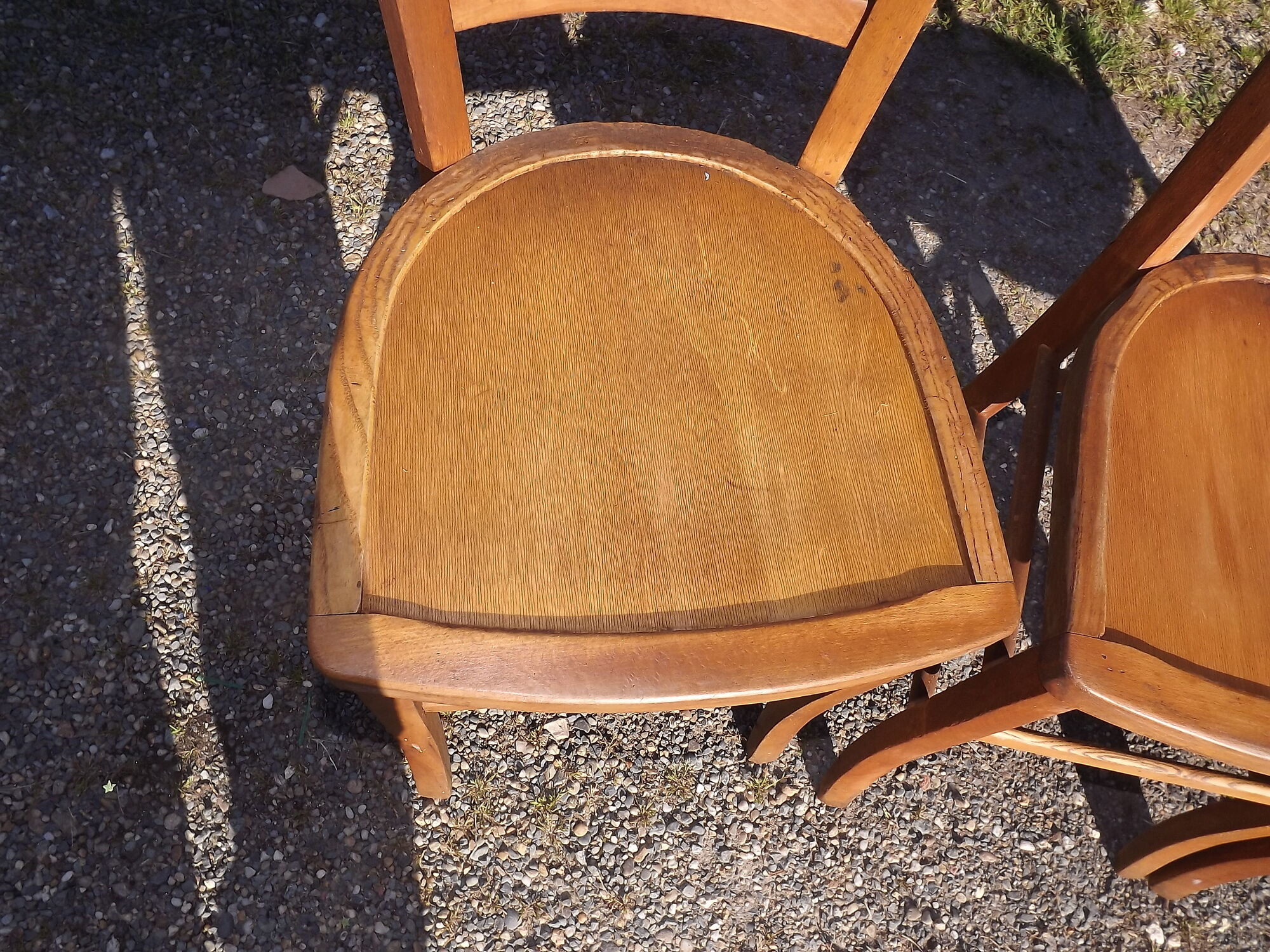 3 bistrot chairs years 60