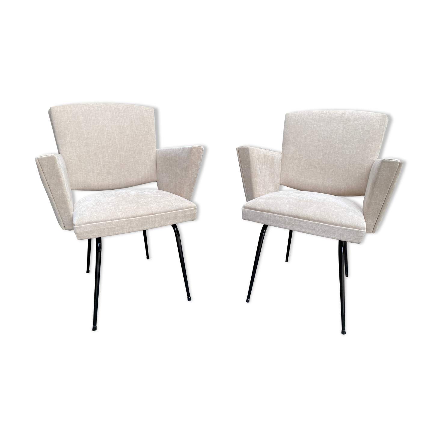 Paire de fauteuils années 60