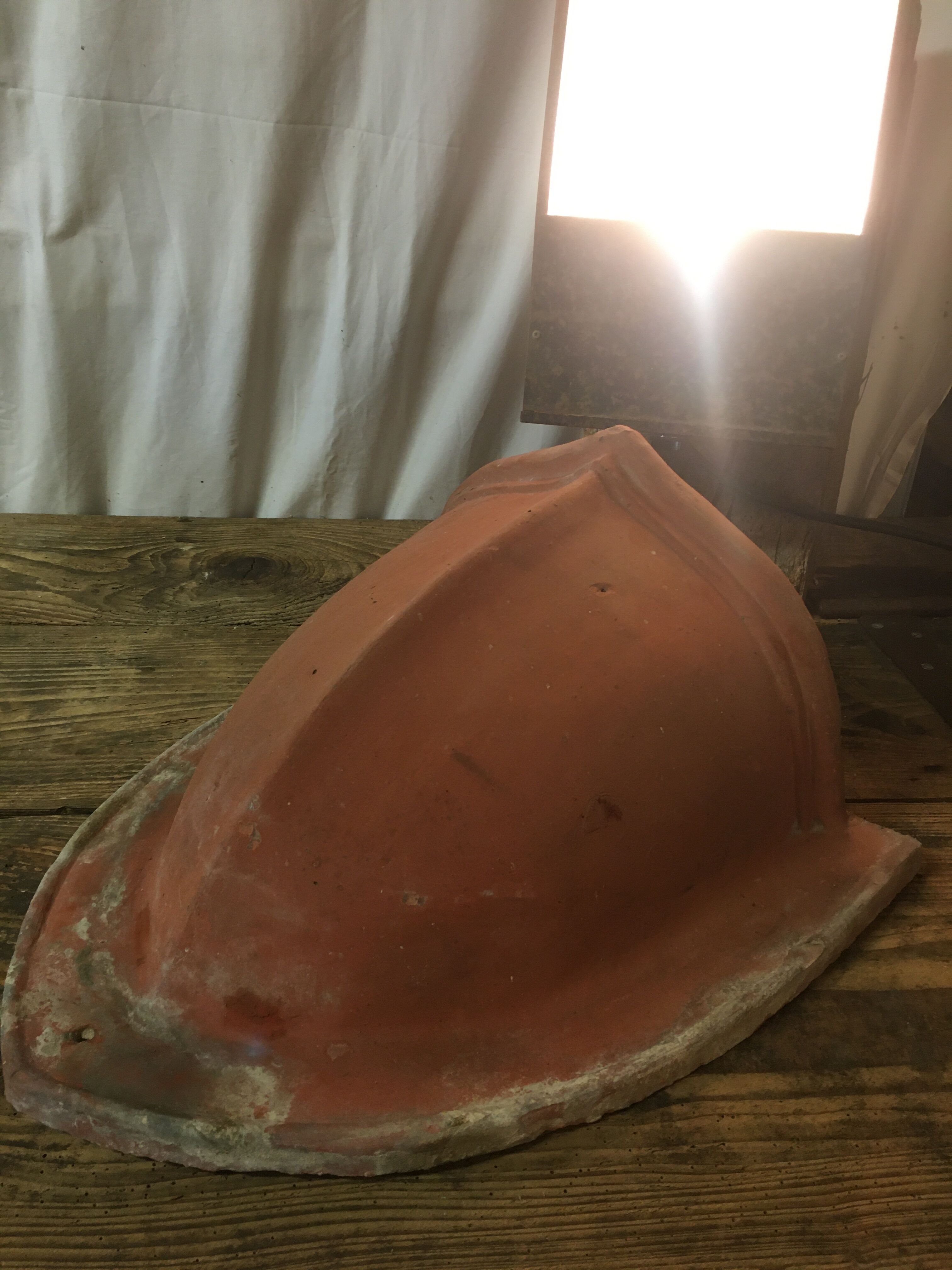 Old ventilation roof cat flap