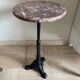 Mini bistro style pedestal table