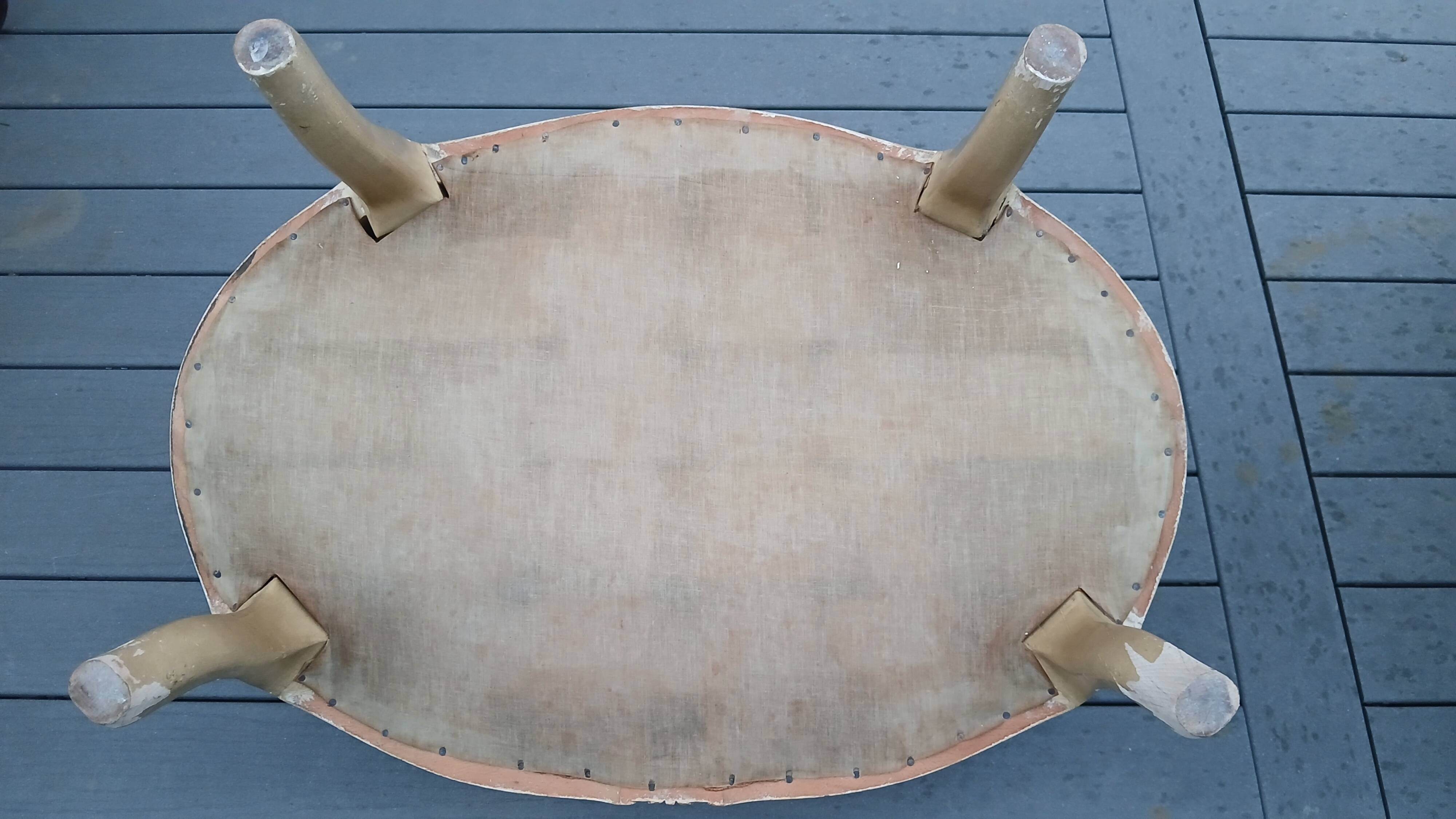 Gondola bergère bench for two in Louis XV style