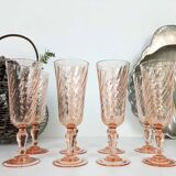 8 flutes a champagne rose