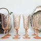 Set de 8 flutes a champagne rose