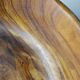 Large turned monoxyle olive wood bowl, 1950s-1970s.