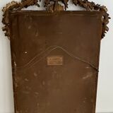 Miroir ancien en bois dorée XIXe siècle de style Louis XVI
