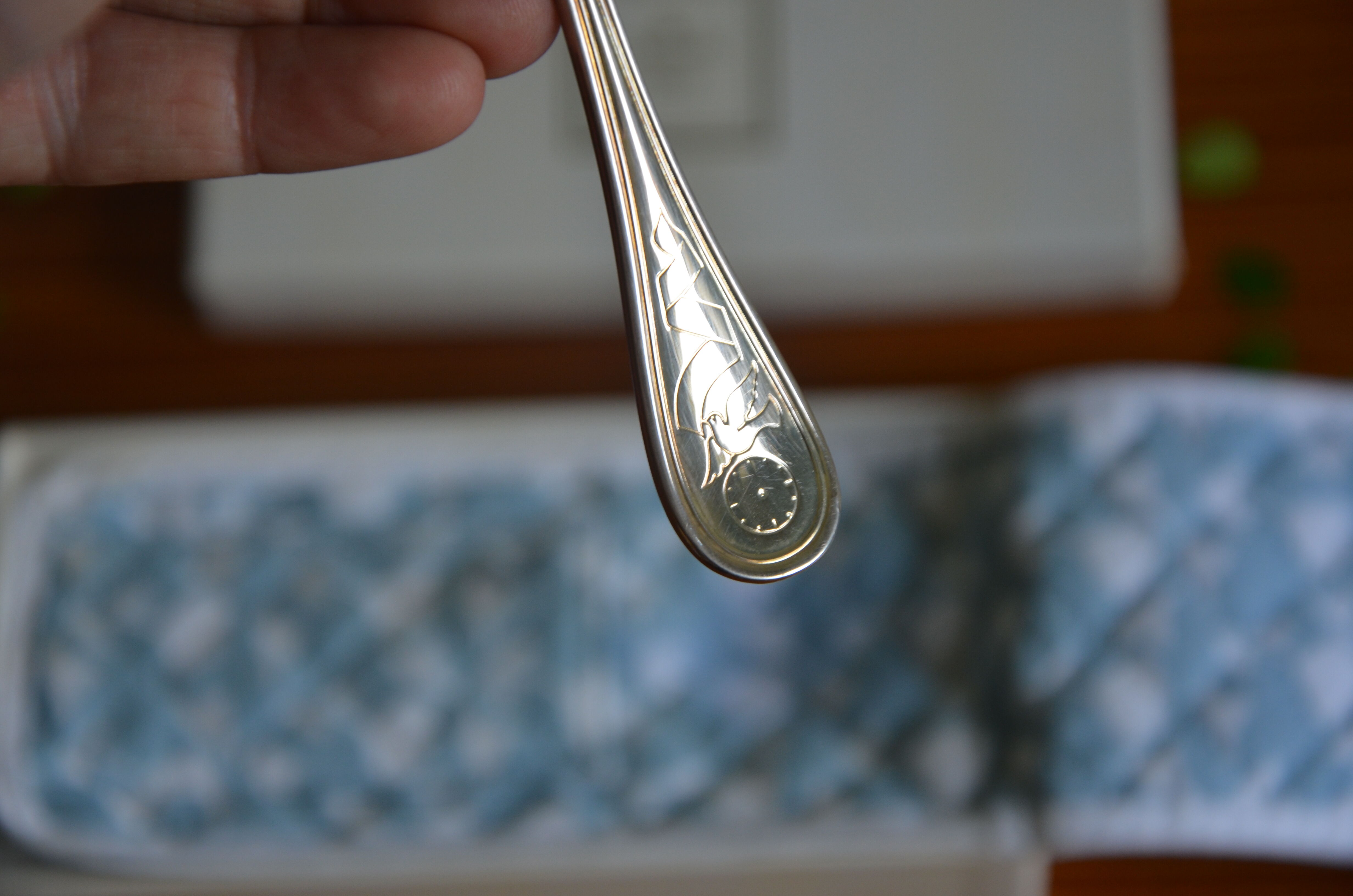 Christofle birth spoon