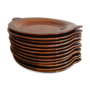 Lot de 12 assiettes plates