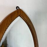 Art Deco Oak Amsterdamse School Mirror, 1920s