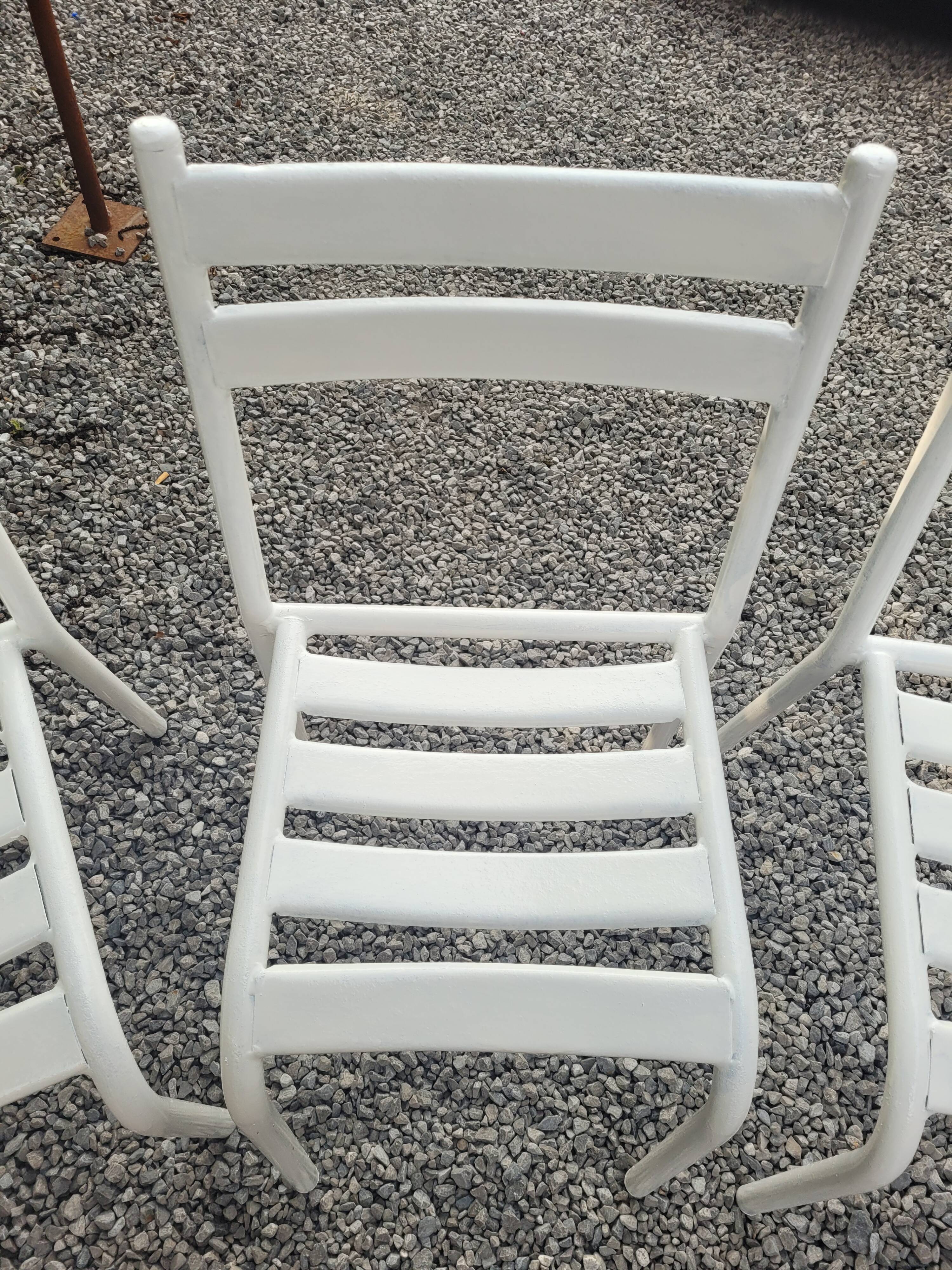 6 iron garden chairs