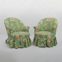 Pairs of toad armchairs