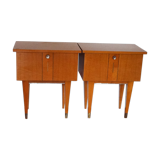 Pair of vintage bedside table