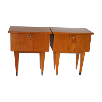 Pair of vintage bedside table