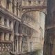 Venise Le Pont des Soupirs, Peinture à l'huile sur toile, Italie 20e siècle, Signé C. Rizzi