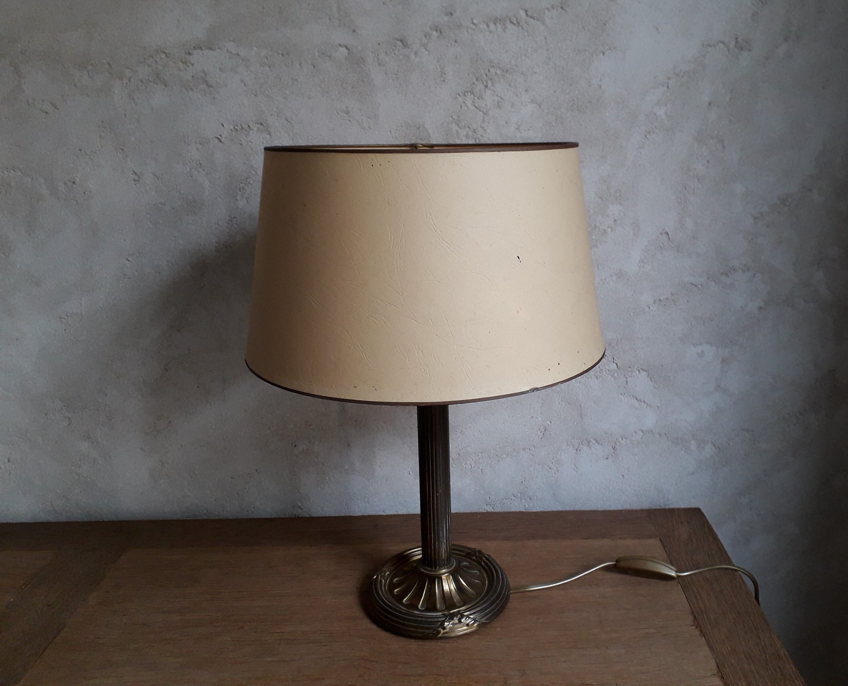 Old brass lamp