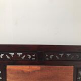 Vintage shuttered Indonesian mirror