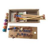 Parlor croquet game