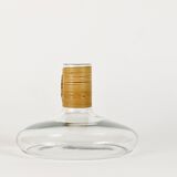 Vase or decanter by Carl Aubock with wicker top, mid-century, Austria, 1950s.