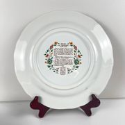 Set of 8 flat plates Gien model Rouen Sainfoin, 1990