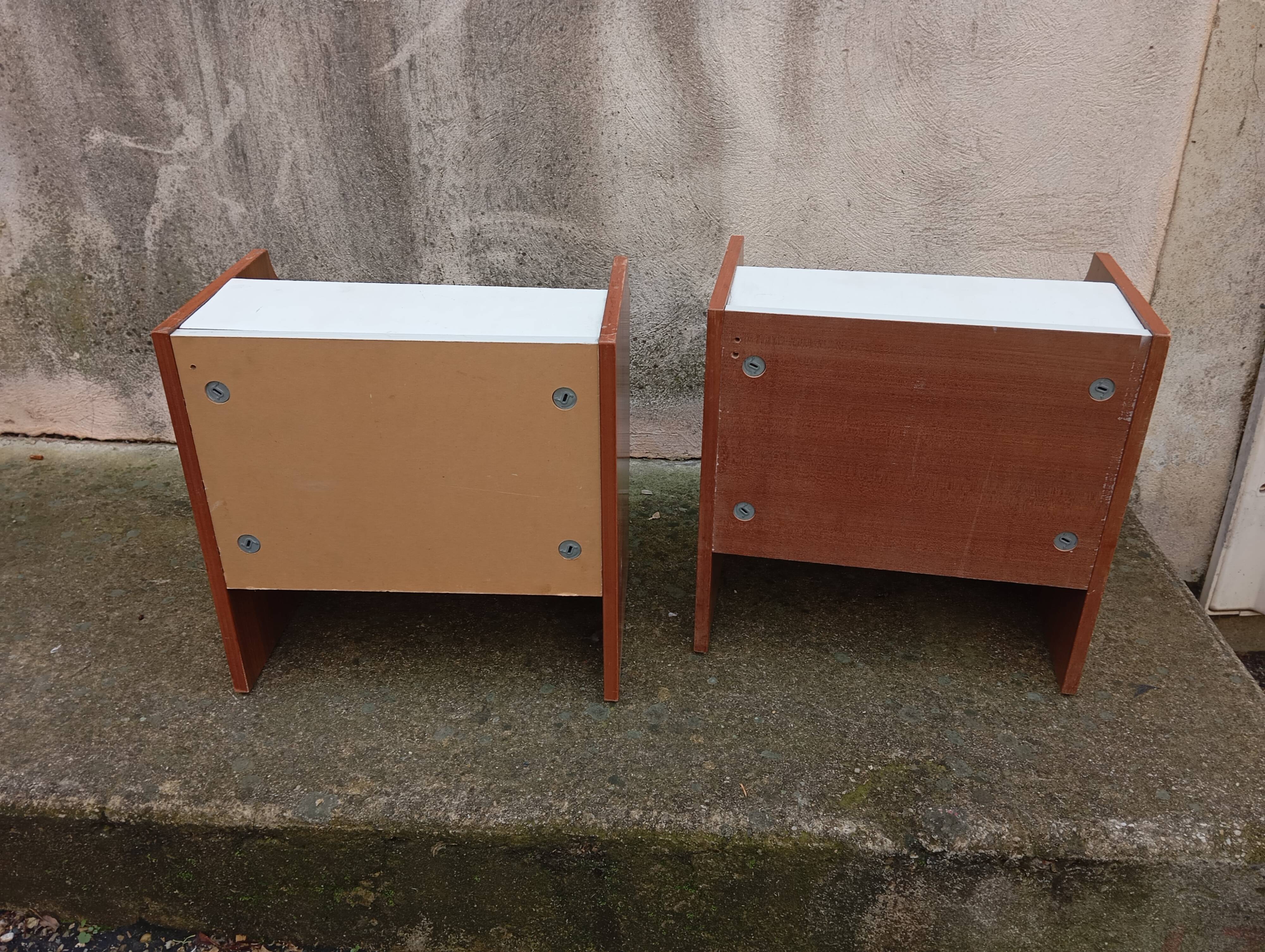 Pair of vintage bedside tables