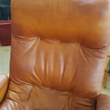 Lounge chair edited by Ring mobelfabrikk Scandinavian leather