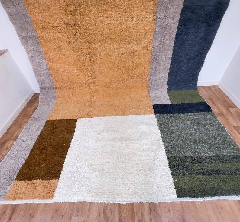 Large handmade Berber rug 400cm x 300cm