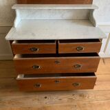 Coiffeuse avec dessus marbre 19ème siècle