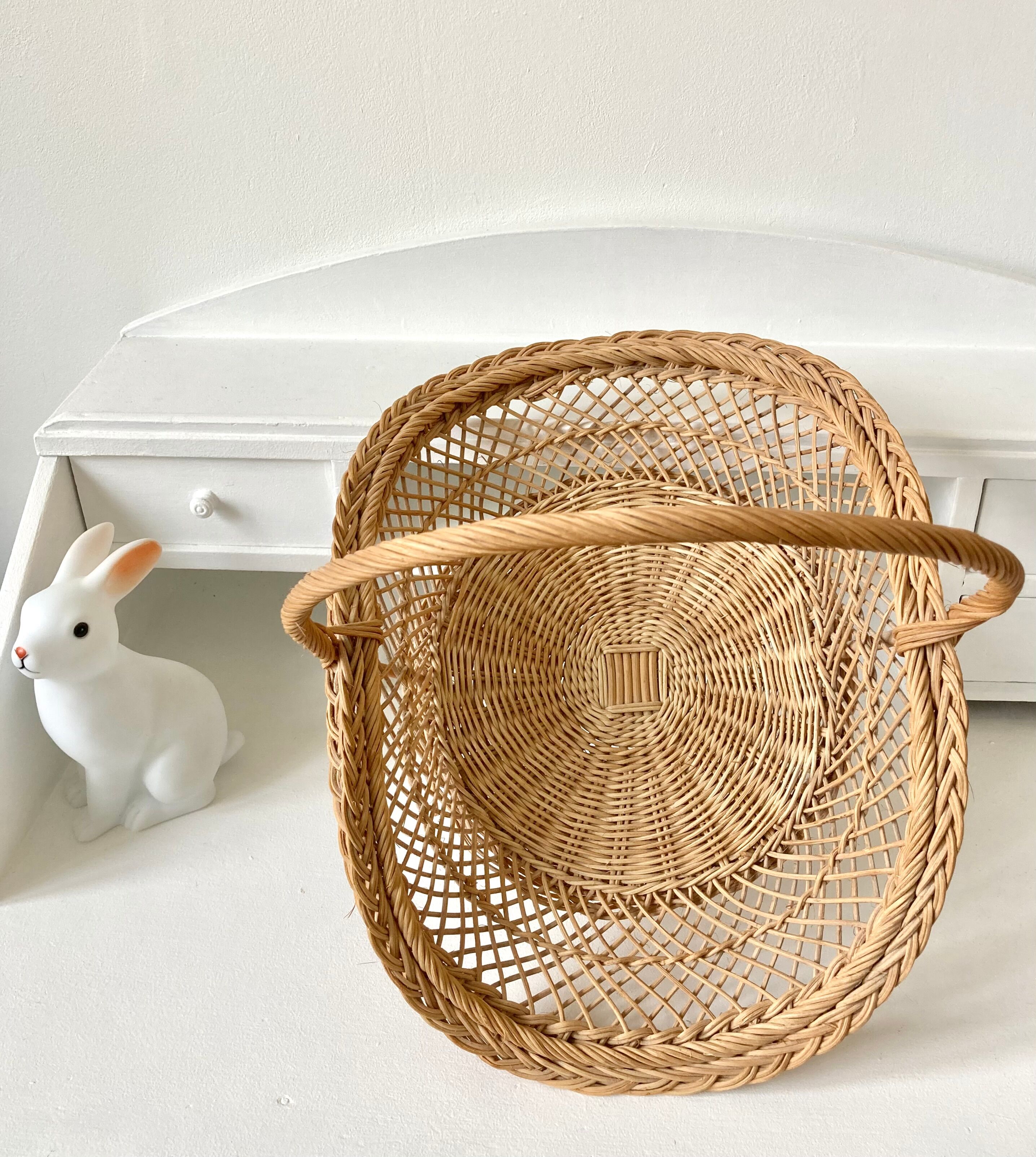 Vintage wicker basket