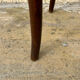 Tabouret de bar vintage en bois & cannage
