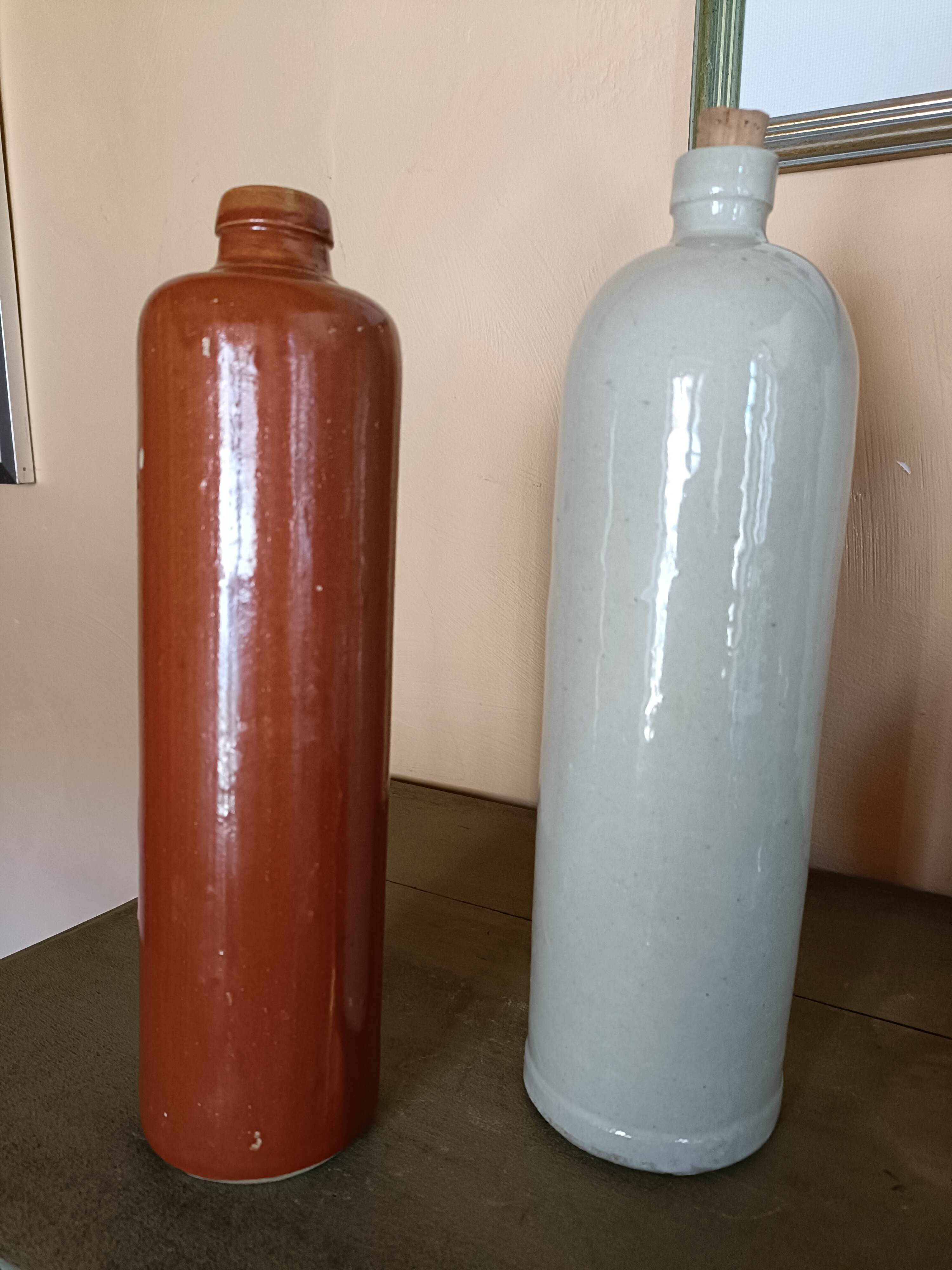 Old stoneware bottles