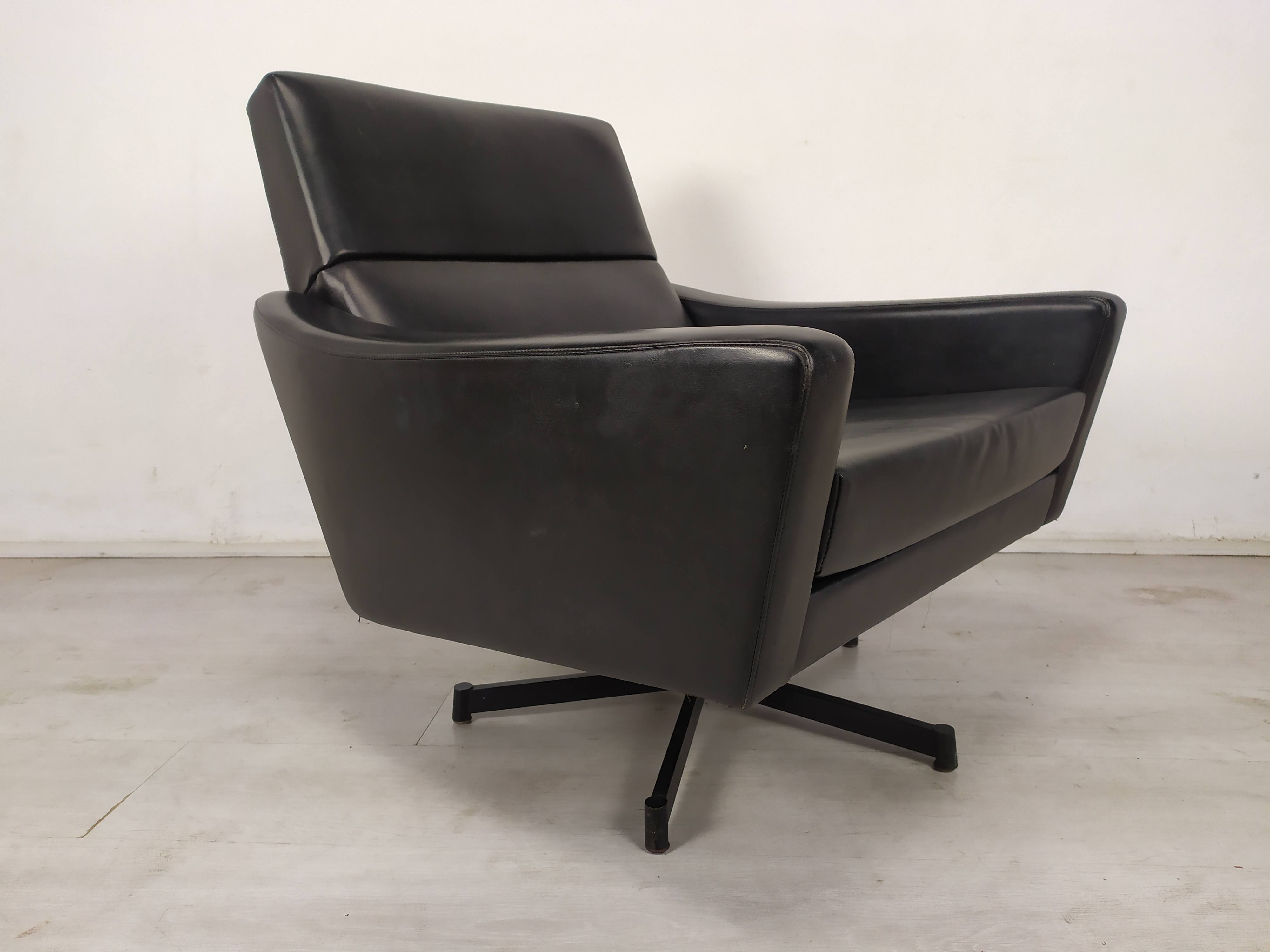 Vintage swivel armchair