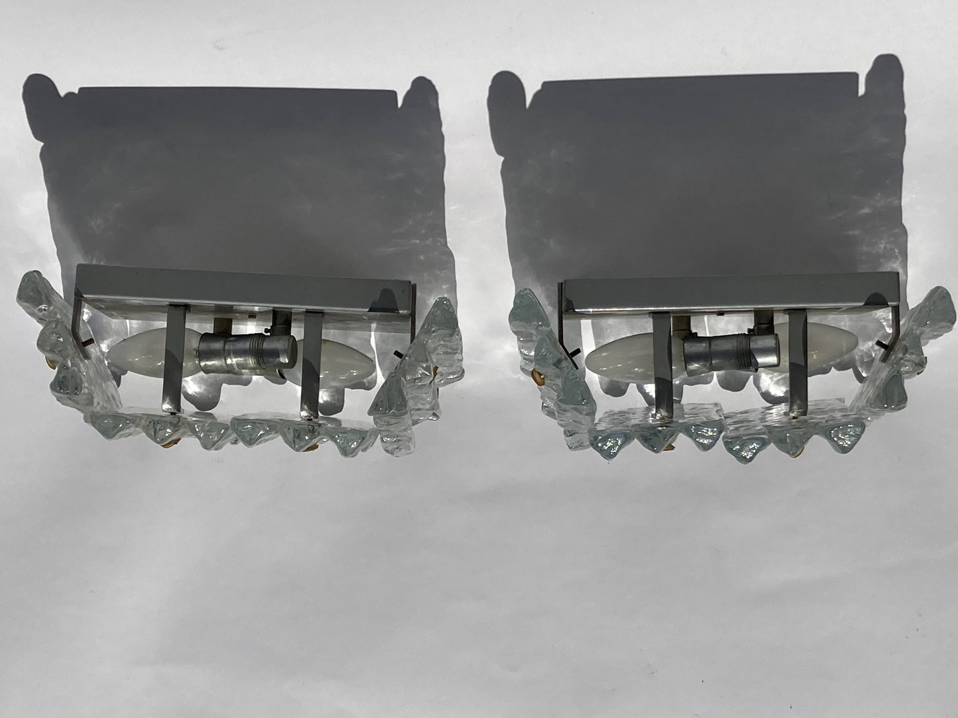 Kalmar Murano glass wall sconces