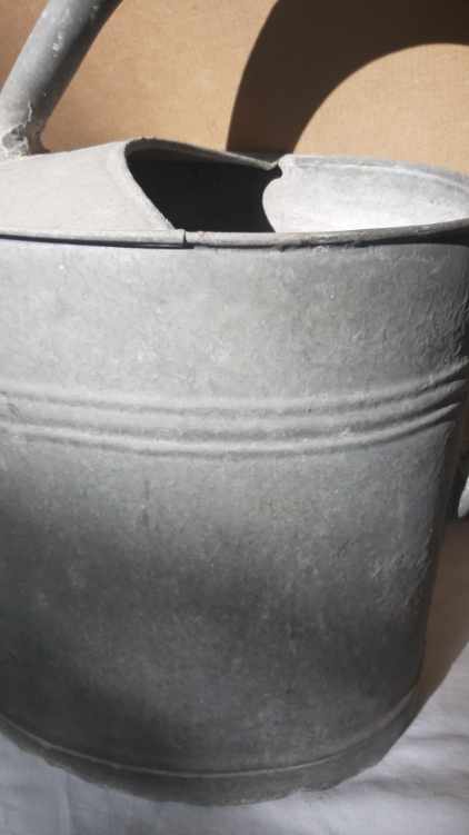 Zinc watering can