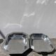 Plats rectangulaires en inox art déco