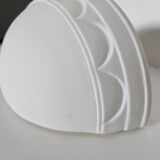 White plaster wall light