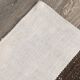 Short White Brown Turkish Kilim Runner Rug, 75x174Cm