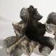 Pair of candlesticks restored to silver leaf