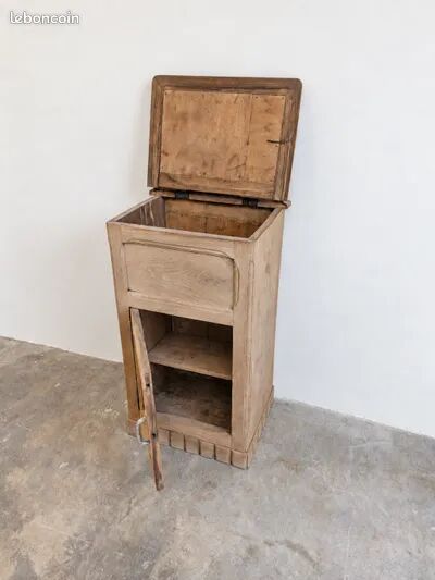Antique solid wood bedside table / entrance furniture