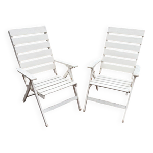 2 chaises transat des