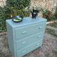 Commode vintage 1950 vert Fumé