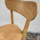 Pair of vintage solid wood bistro chairs