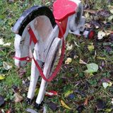 Cheval bois jouet ancien